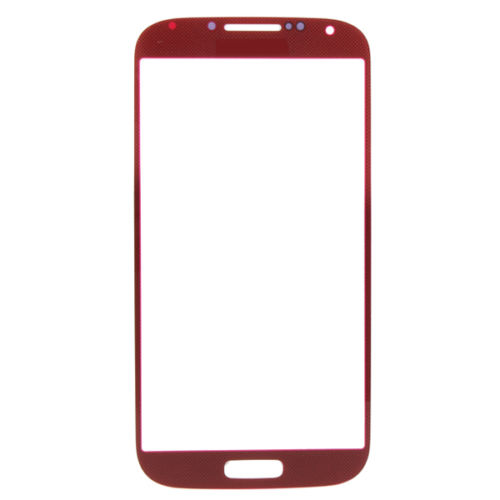 Red Front Screen Glass Lens Replacement For Samsung Galaxy S4 IV